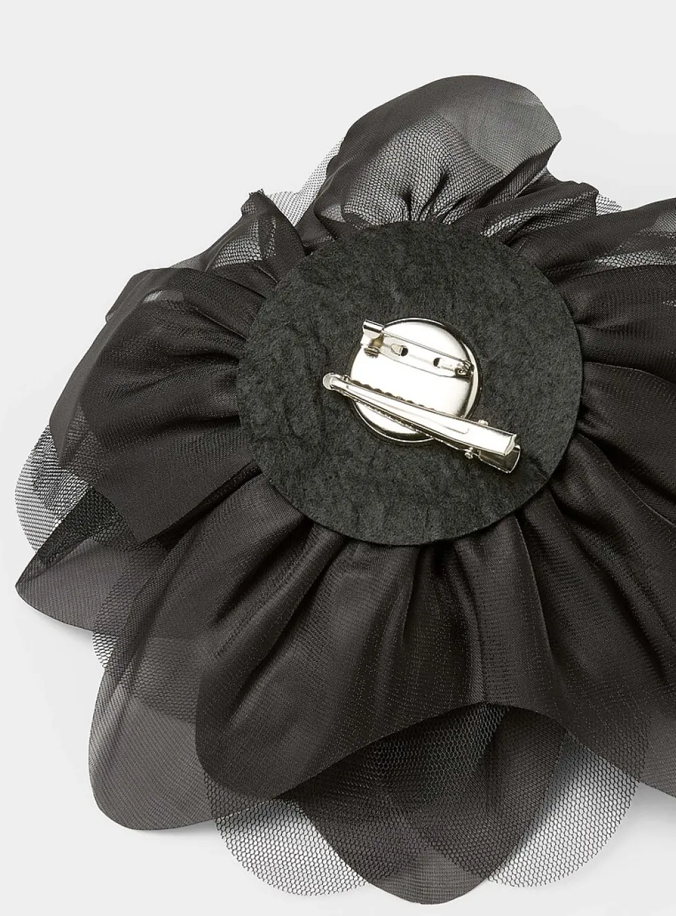Mesh oversized flower clip