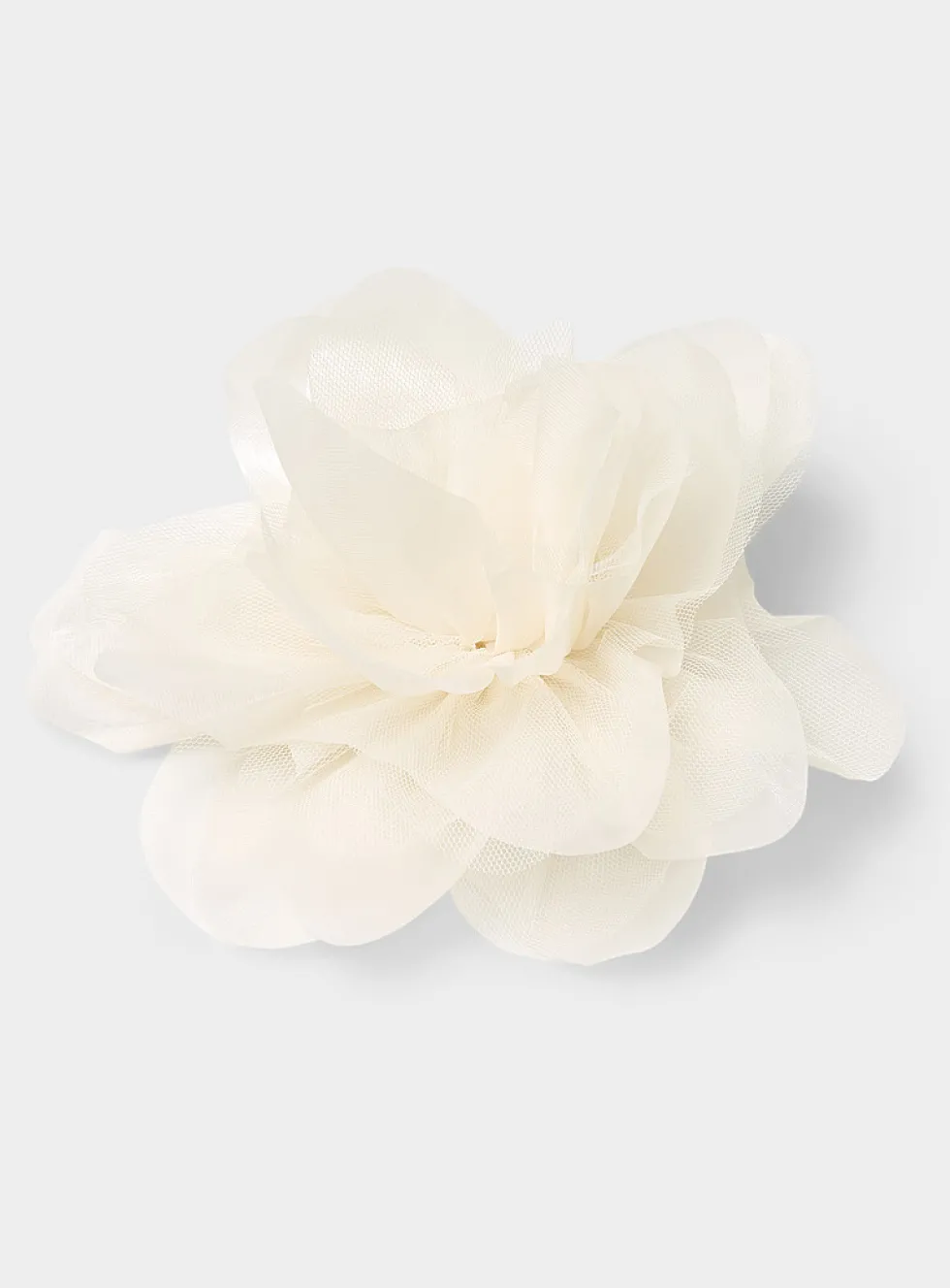 Mesh oversized flower clip
