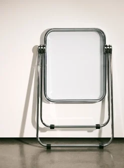 Metal and polyethylene folding accent table