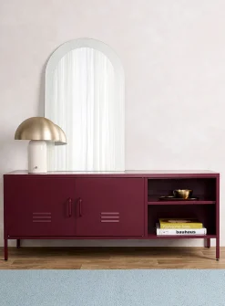 Metal locker-style media unit