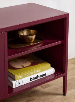 Metal locker-style media unit