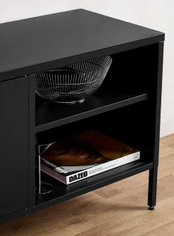 Metal locker-style media unit