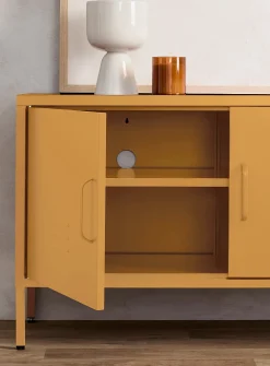 Metal locker-style media unit