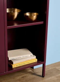 Metal locker-style sideboard