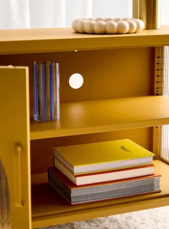 Metal TV unit with doors