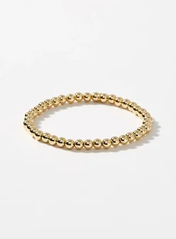Metallic bead bracelet