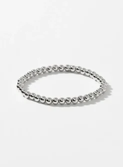 Metallic bead bracelet