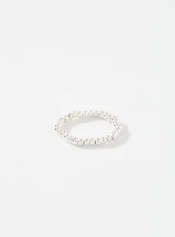 Metallic bead toe ring