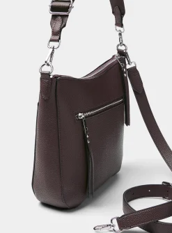 Metallic detail crossbody bag