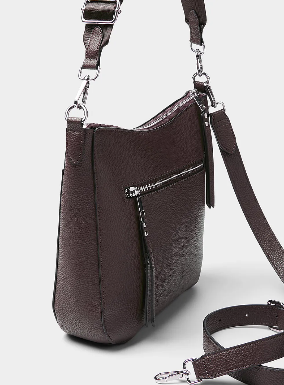 Metallic detail crossbody bag