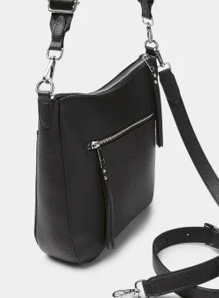 Metallic detail crossbody bag