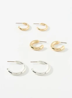 Metallic half-hoops