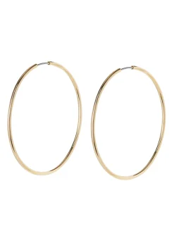 Metallic hoop earrings