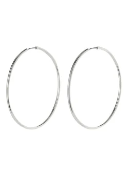 Metallic hoop earrings