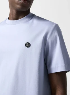 Metallic monogram cotton T-shirt