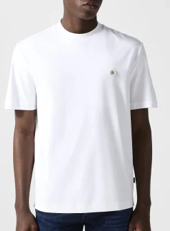 Metallic monogram cotton T-shirt