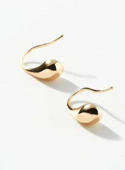 Metallic teardrop earrings
