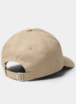 Metallic-logo solid cap