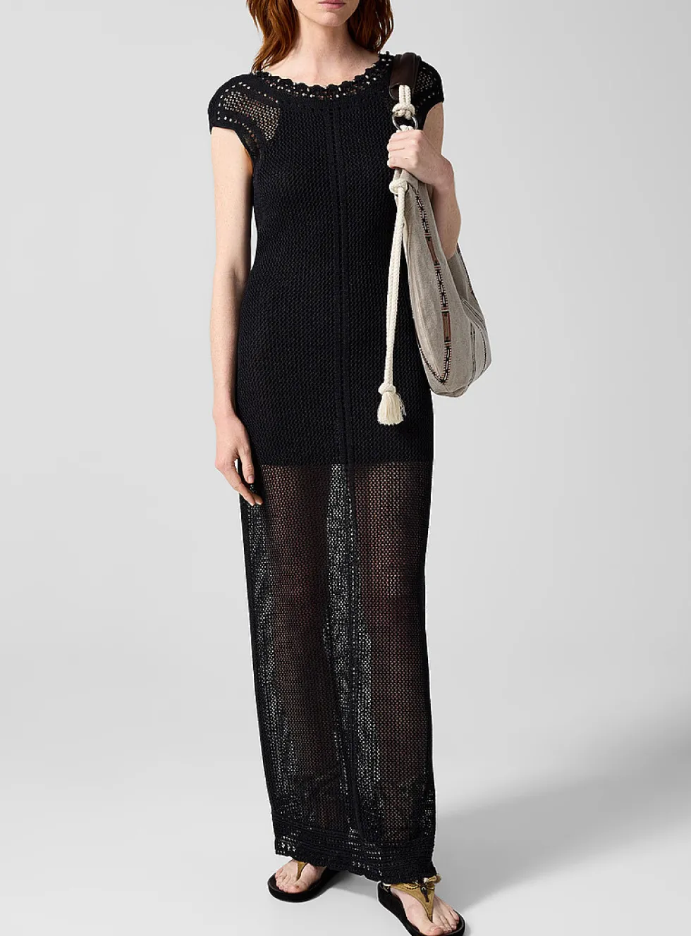 Metaya crocheted maxi dress