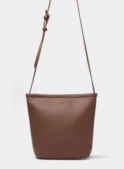 Mia small textured bucket bag