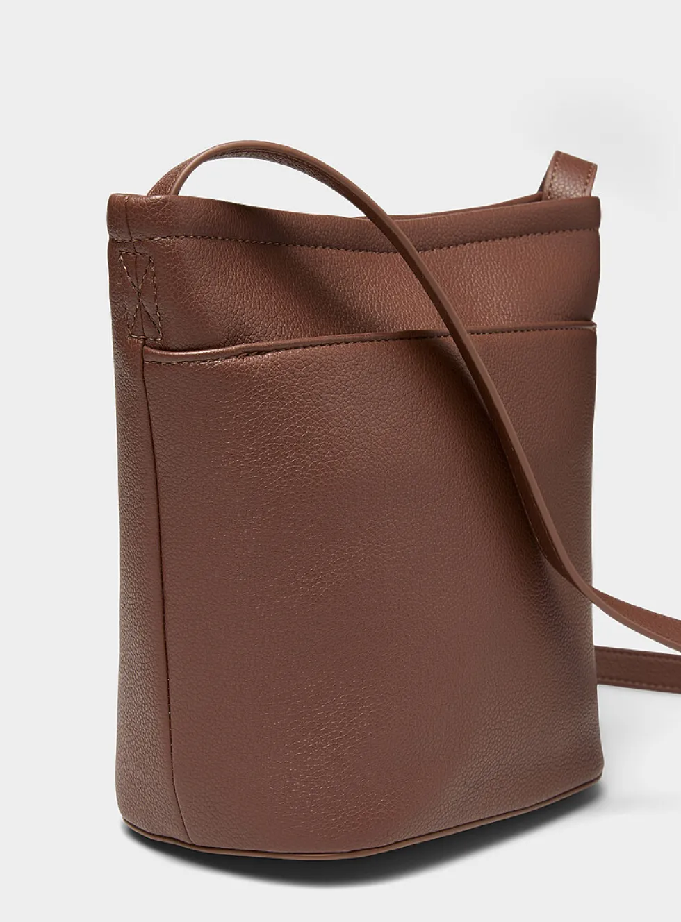Mia small textured bucket bag