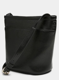 Mia small textured bucket bag