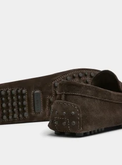 Michael brown suede loafers