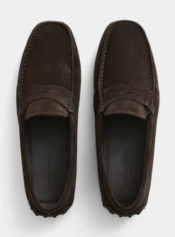 Michael brown suede loafers