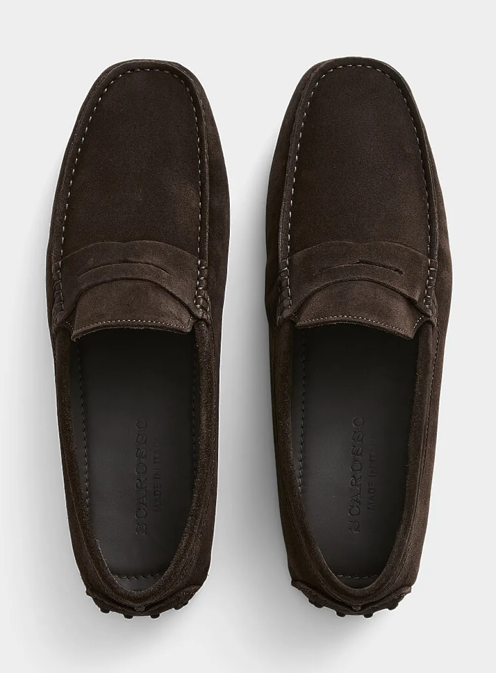 Michael brown suede loafers