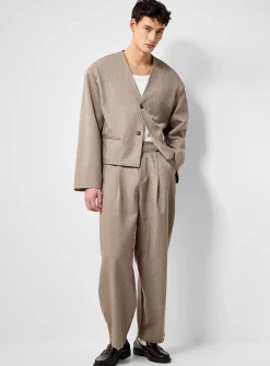 Micro-check jacket
