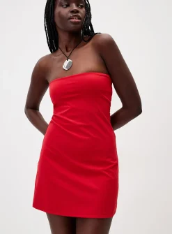 Microfibre tube minidress