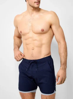 Micro-geo swim trunk