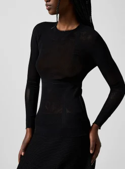 Micromesh second-skin top