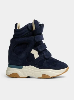 Midnight blue Balskee platform sneakers