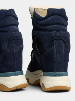 Midnight blue Balskee platform sneakers