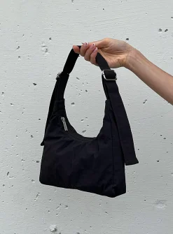 Mina nylon baguette bag
