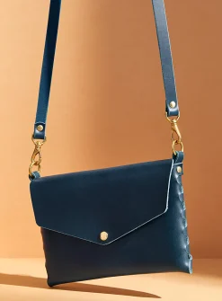 Mini leather clutch