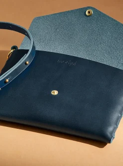 Mini leather clutch