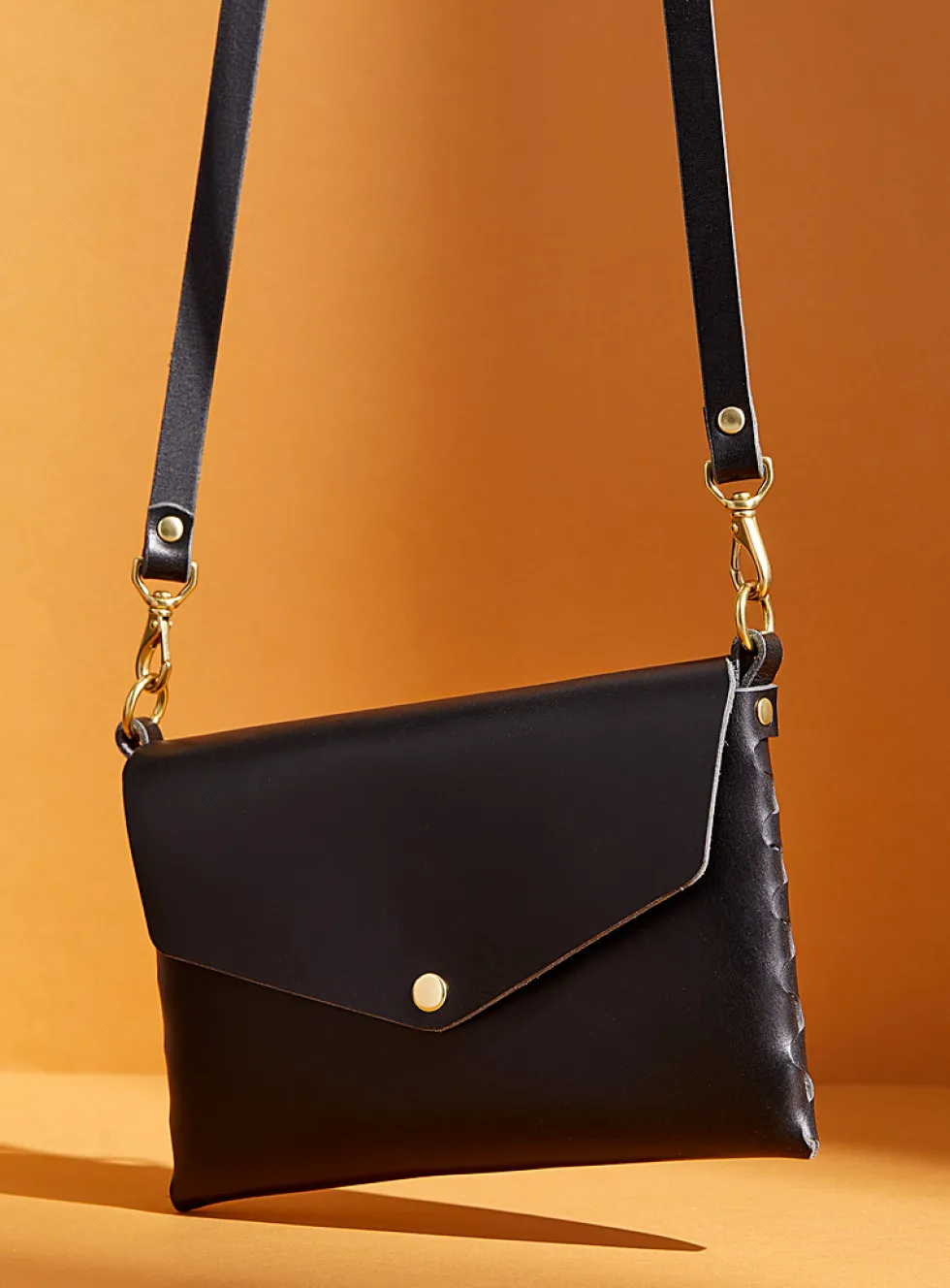 Mini leather clutch