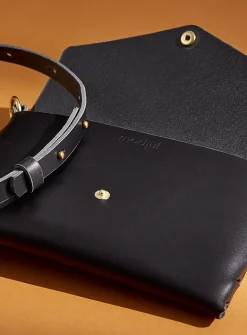 Mini leather clutch