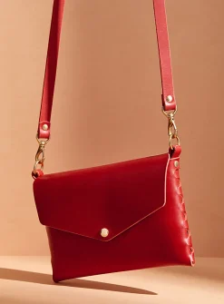 Mini leather clutch