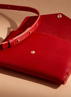 Mini leather clutch