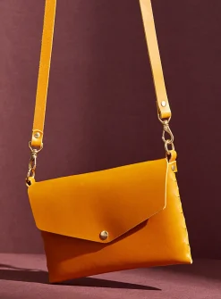 Mini leather clutch