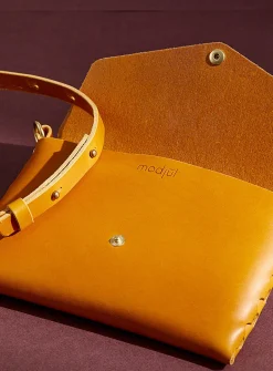 Mini leather clutch