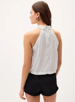 Mini-checkers puffy cami