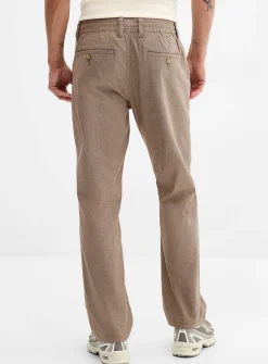 Mini-herringbone weft pant