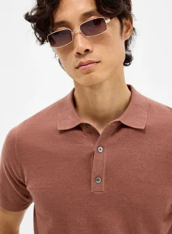 Minimalist cotton-linen polo