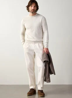 Minimalist crew-neck sweater