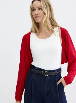 Minimalist cropped shrug