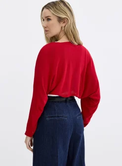 Minimalist cropped shrug